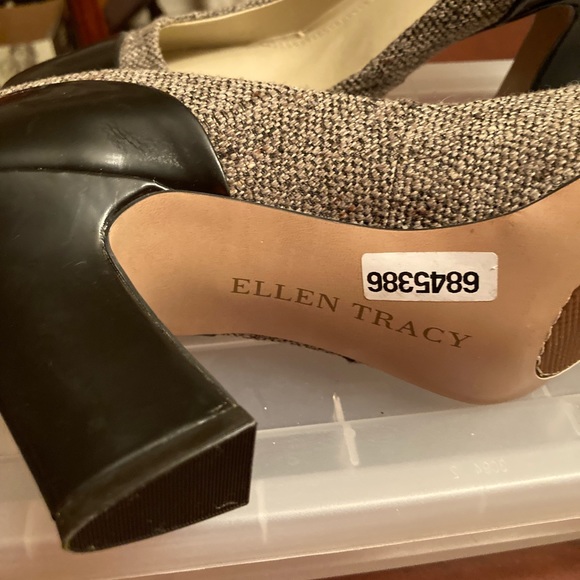 Ellen Tracy Tweed/Patent Pumps - Picture 3 of 5